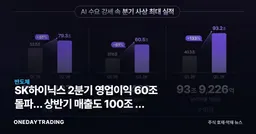 SK하이닉스 2분기 영업이익 60조 돌파… 상반기 매출도 100조 첫 기록