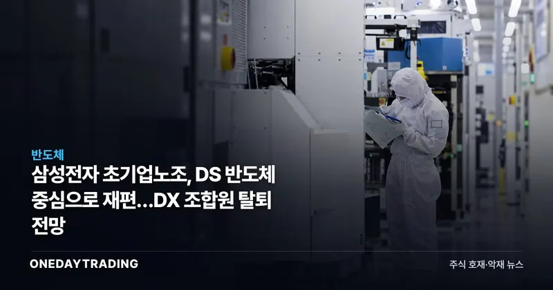 삼성전자 초기업노조, DS 반도체 중심으로 재편…DX 조합원 탈퇴 전망