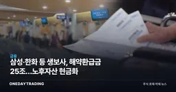 삼성·한화 등 생보사, 해약환급금 25조…노후자산 현금화