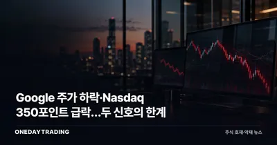 Google 주가 하락·Nasdaq 350포인트 급락…두 신호의 한계