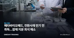 메타바이오메드, 전환사채 만기 전 취득…잠재 지분 희석 해소