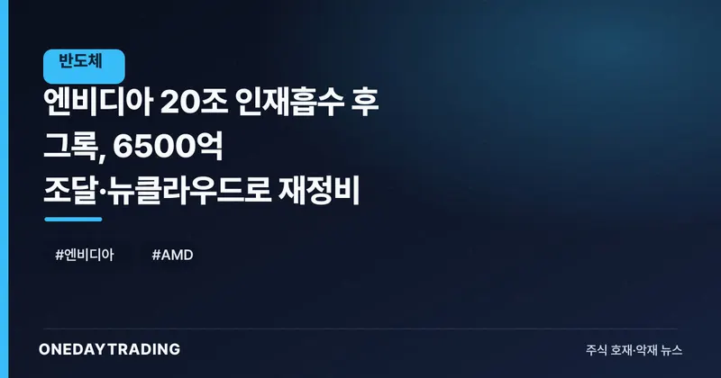 엔비디아 20조 인재흡수 후 그록, 6500억 조달·뉴클라우드로 재정비