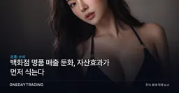 백화점 명품 매출, 주가 조정에 2차 둔화 신호…자산효과가 먼저 식는다