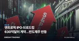 앤트로픽 IPO·브로드컴 630억달러 계약…반도체주 반등