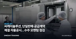 씨케이솔루션, 단일판매·공급계약 체결 자율공시…수주 모멘텀 점검