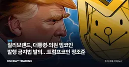 질리브랜드, 대통령·의원 밈코인 발행 금지법 발의…트럼프코인 정조준