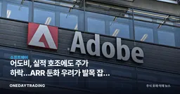 어도비, 실적 호조에도 주가 하락…ARR 둔화 우려가 발목 잡은 이유