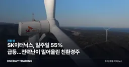 SK이터닉스, 일주일 55% 급등…전력난이 밀어올린 친환경주