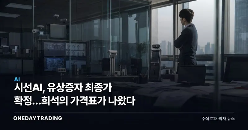 시선AI, 유상증자 최종가 확정…희석의 가격표가 나왔다