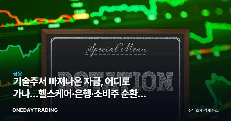 기술주서 빠져나온 자금, 어디로 가나…헬스케어·은행·소비주 순환매 본격화
