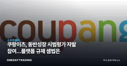 쿠팡이츠, 동반성장 시범평가 자발 참여…플랫폼 규제 셈법은