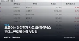 초고수는 삼성전자 사고 SK하이닉스 판다…반도체 수급 엇갈림