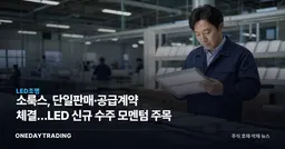 소룩스, 단일판매·공급계약 체결…LED 신규 수주 모멘텀 주목