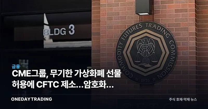 CME그룹, 무기한 가상화폐 선물 허용에 CFTC 제소…암호화폐 파생시장 지각변동