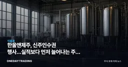 한울앤제주, 신주인수권 행사…실적보다 먼저 늘어나는 주식 수
