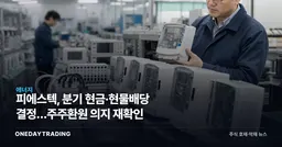 피에스텍, 분기 현금·현물배당 결정…주주환원 의지 재확인