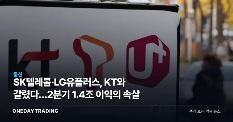 SK텔레콤·LG유플러스, KT와 갈렸다…2분기 1.4조 이익의 속살