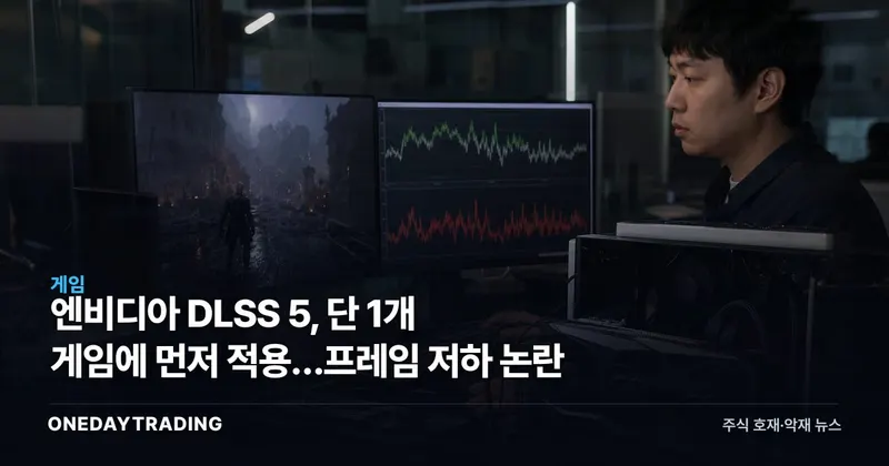 엔비디아 DLSS 5, 단 1개 게임에 먼저 적용…프레임 저하 논란
