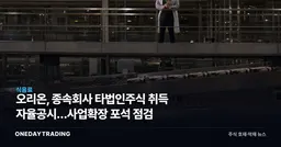 오리온, 종속회사 타법인주식 취득 자율공시…사업확장 포석 점검