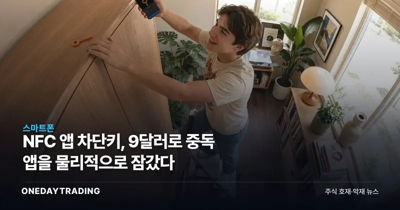 NFC 앱 차단키, 9달러로 중독 앱을 물리적으로 잠갔다