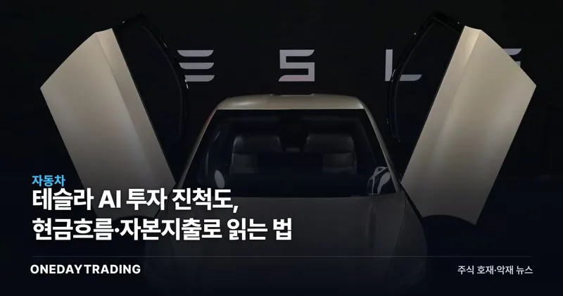 테슬라 AI 투자 진척도, 현금흐름·자본지출로 읽는 법