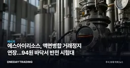 에스아이리소스, 액면병합 거래정지 연장…94원 바닥서 반전 시험대
