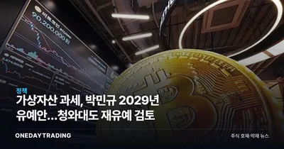 가상자산 과세, 박민규 2029년 유예안…청와대도 재유예 검토