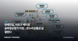 방배천길, 서초구 제11호 골목형상점가 지정…온누리상품권 길 열렸다