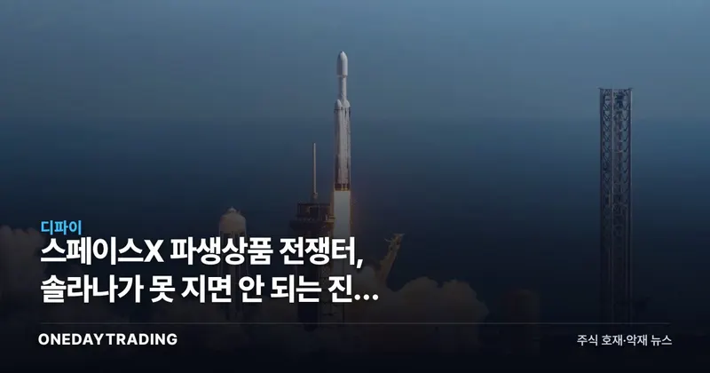 스페이스X 파생상품 전쟁터, 솔라나가 못 지면 안 되는 진짜 이유