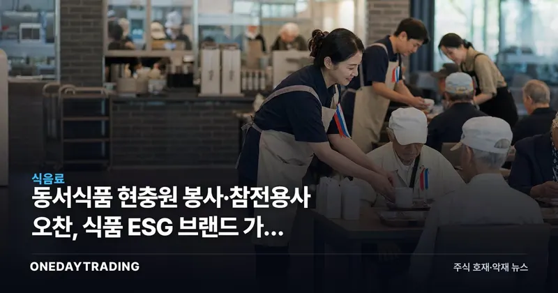 동서식품 현충원 봉사·참전용사 오찬, 식품 ESG 브랜드 가치 점검