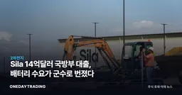 Sila 14억달러 국방부 대출, 배터리 수요가 군수로 번졌다