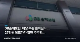 DB손해보험, 배당 수준 높아진다… 27만원 목표가가 말한 주주환원 재평가