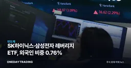 SK하이닉스·삼성전자 레버리지 ETF, 외국인 비중 0.76%