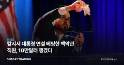 칼시서 대통령 연설 베팅한 백악관 직원, 10만달러 챙겼다