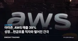 아마존, AWS 매출 39% 성장…현금흐름 적자와 벌어진 간극
