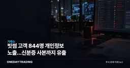 빗썸 고객 844명 개인정보 노출…신분증 사본까지 유출
