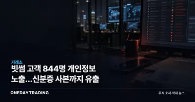 빗썸 고객 844명 개인정보 노출…신분증 사본까지 유출