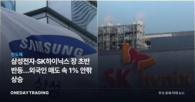삼성전자·SK하이닉스 장 초반 반등…외국인 매도 속 1% 안팎 상승