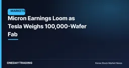Micron Earnings Loom as Tesla Weighs 100,000-Wafer Fab