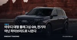 아우디 대형 플래그십 Q9, 전기차 아닌 하이브리드로 나온다