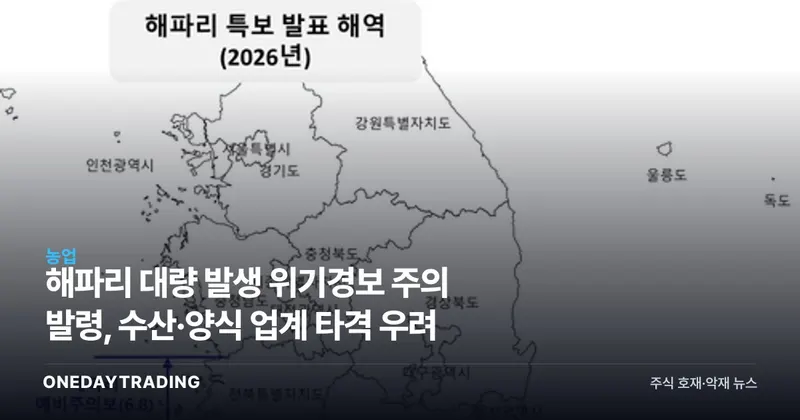 해파리 대량 발생 위기경보 주의 발령, 수산·양식 업계 타격 우려