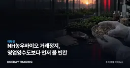 NH농우바이오 거래정지, 영업양수도보다 먼저 볼 빈칸