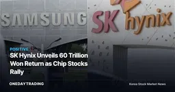 SK Hynix Unveils 60 Trillion Won Return as Chip Stocks Rally