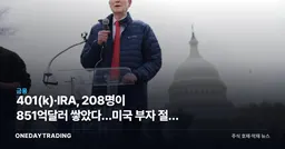 401(k)·IRA, 208명이 851억달러 쌓았다…미국 부자 절세 제동