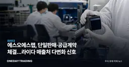 에스오에스랩, 단일판매·공급계약 체결…라이다 매출처 다변화 신호
