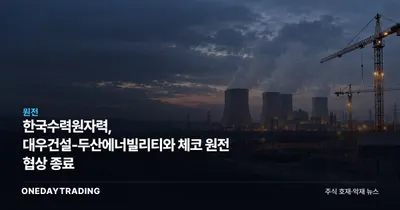 한국수력원자력, 대우건설-두산에너빌리티와 체코 원전 협상 종료