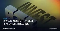 라운드힐 메모리 ETF, 1185억 몰린 삼전닉스 왜 다시 샀나