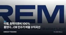 이렘, 원픽이앤씨 100% 품었다…CB 인수가 바꿀 수익곡선