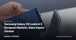 Samsung Galaxy Z8 Leads in 5 European Markets; Sales Impact Unclear