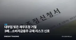 대부업 빚은 채무조정 거절 3배…소비자금융주 규제 리스크 신호